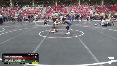 80 lbs Champ. Round 2 - Easton Anderson, Nebraska Wrestling Academy vs Jermaine Monroe, Jr, WR - Topeka Blue Thunder