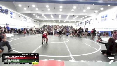 59 lbs Quarterfinal - John Luca Dela Rosa, SoCal Hammers WC vs Javier Sanchez, Southwest Stallions WC