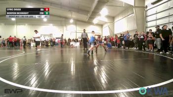 90-105 lbs Rr Rnd 1 - Lyric Diggs, HURRICANE WRESTLING ACADEMY vs Boston McKnight, Stroud Youth Wrestling Club