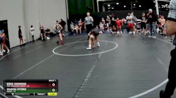 88 lbs Semis (4 Team) - Mason Myers, POWA vs King Hawkins, Mat Assassins White