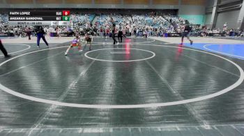 46 lbs Round Of 16 - Faith Lopez, Black Fox Academy vs Ahzarah Sandoval, MAT MECHANICS