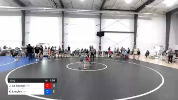 25 kg Prelims - Julianna La Savage, Wyoming Seminary (W) vs Kyleigh Langley, Hammer Chicks