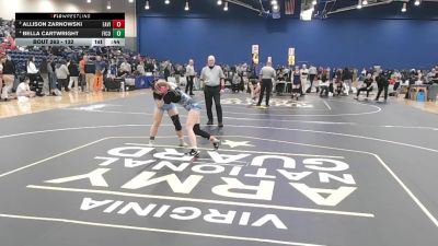 132 lbs Cons. Round 3 - Allison Zarnowski, Eastern View vs Bella Cartwright, First Colonial