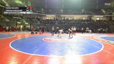 138-3A 1st Place Match - Preston Strickland, Troup vs Roman Belardo, Jefferson