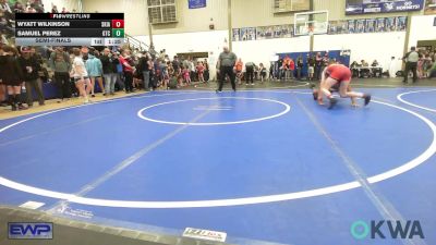 126 lbs Semifinal - Wyatt Wilkinson, Skiatook Bulldog Wrestling vs Samuel Perez, Grove Takedown Club