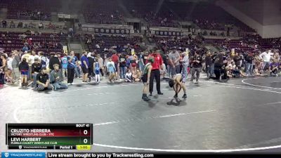 55-59 lbs Round 1 - Levi Harbert, Pueblo County Wrestling Club vs Cruzito Herrera, Victory Wrestling Club - VTC