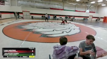 91 lbs Champ. Round 1 - Jonathan Haney, Powell Middle School vs Liam Winters, Riverton Middle School