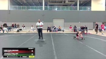 76 lbs Round 1 (10 Team) - Greyson Brown, Team Shutt vs Amarae Phillips, Noke Wrestling RTC