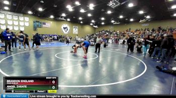 132 lbs Cons. Round 4 - Angel Zarate, Lompoc vs Brandon England, Paso Robles