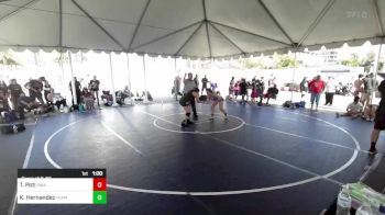 136 lbs Consi Of 8 #2 - Tea Poti, Swamp Monster vs Karen Hernandez, Team Thunder