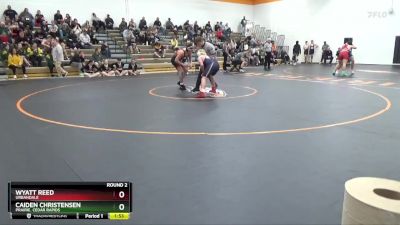 157-165 A Round 2 - Wyatt Reed, Urbandale vs Caiden Christensen, Prairie, Cedar Rapids