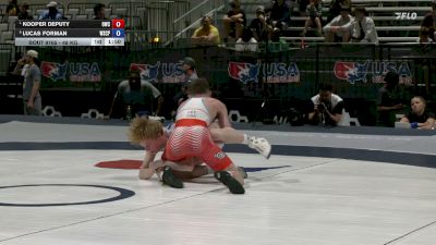 48 kg Semis - Kooper Deputy, Orchard Wrestling Club vs Lucas Forman, Wyoming Seminary College Preparatory High School Wrestling