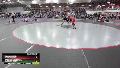 157 lbs Champ. Round 1 - E`lan Heard, Grand View (Iowa) vs Caden Eggleston, Morningside (Iowa)