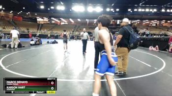 125 lbs Round 4 - Marco DeMayo, Tampa Tigers vs Karson Hart, Harmony