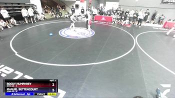 132 lbs Round 3 (16 Team) - Rocky Humphrey, IEWA-GR vs Manuel Bettencourt, SJWA-GR