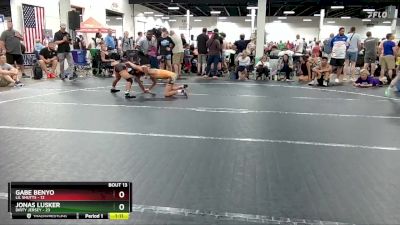 100 lbs Round 5 (6 Team) - Gabe Benyo, Lil Shutts vs Jonas Lusker, Dirty Jersey