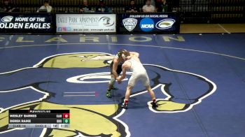 157 lbs Wesley Barnes, Clarion vs Derek Raike, Ohio