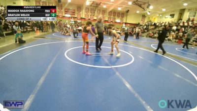 105 lbs Consi Of 4 - Maddox Rasavong, Pocola Youth Wrestling vs Braylon Welch, Heat