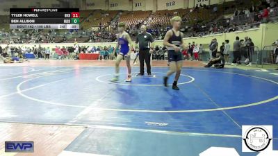 100 lbs Consi Of 16 #2 - Blaine Derryberry, Carl Albert vs Henry Freshour, Husky Wrestling Club