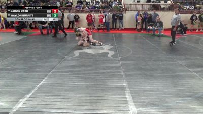 135_B lbs Consi Of 16 #2 - Kaiden Kash, Belle Vernon vs Waylon Burritt, Bradford