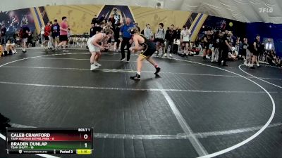 144 lbs Finals (2 Team) - Braden Dunlap, Team Shutt vs Caleb Crawford, Team Nauman Bethel Park