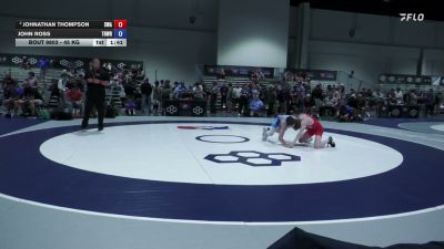 45 kg Cons. Semis - Johnathan Thompson, Sebolt Wrestling Academy vs John Ross, Triumph Wrestling