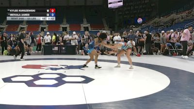 125 lbs 5th Place Match - Kylee Kurszewski, Wisconsin vs Me'kala James, California