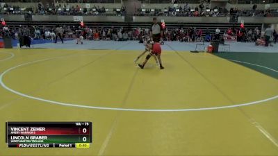 75 lbs Quarterfinal - Lincoln Graber, Worthington Trojans vs Vincent Zeiher, Amery Warrior`s