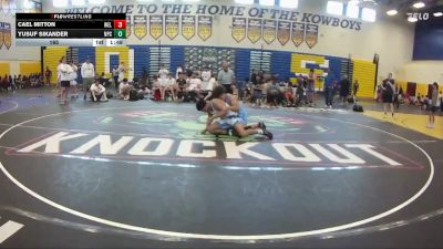 165 lbs Round 6 (8 Team) - Cael Mitton, Wellington vs Yusuf Sikander, Naperville Central