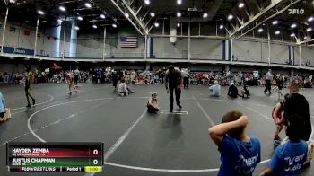 44 lbs Round 2 (10 Team) - Hayden Zemba, U2 Uprising Blue vs Justus Chapman, NOVA WC