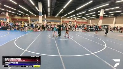140 lbs Cons. Round 2 - Syri Robertson, Skyline High School Wrestling vs Kayley White, Texas