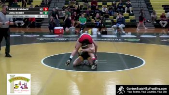 100 lbs 1st Place Match - Lydia Bagley, Delaware Valley Regional vs Natalie Andrade, Hunterdon Central Reg