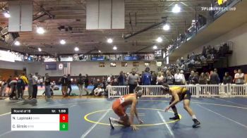 160 lbs Prelims - Nate Lapinski, Cherokee vs Carter Sirois, Simsbury