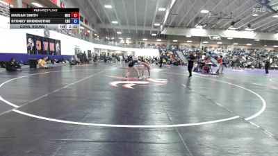 124 lbs Cons. Round 1 - Sydney Bridenstine, Lindsey Wilson vs Mariah Smith, McKendree University