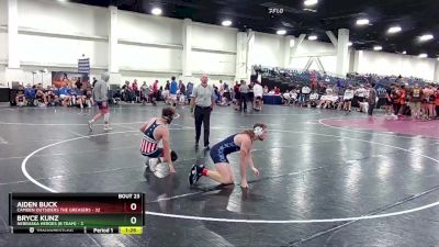 157 lbs Round 6 (8 Team) - Aiden Buck, Camden Outsiders The Greasers vs Bryce Kunz, Nebraska Heroes (B Team)