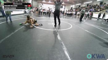 43 lbs Quarterfinal - Walker Williams, Team Tulsa Wrestling Club vs Cutter Carson, Salina Wrestling Club