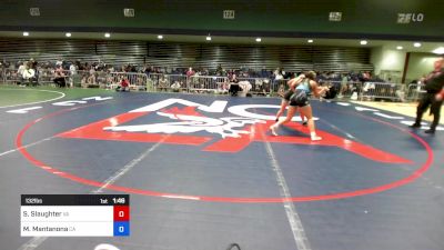 132 lbs Consi Of 8 #1 - Sophia Slaughter, VA vs Mila Mantanona, CA