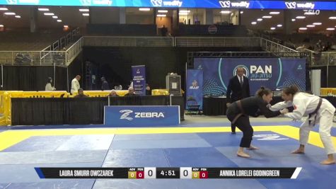 Annika Lorelei GodinGreen vs Laura Smurr Owczarek 2026 Pan Jiu Jitsu IBJJF Championship