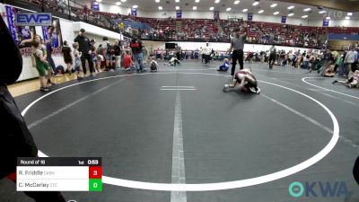 49 lbs Round Of 16 - Ryker Friddle, Cashion Youth Wrestling vs Camden McCarley, Comanche Takedown Club