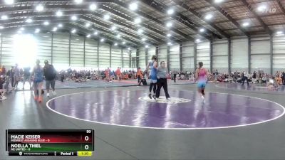 122 lbs Semis & 1st Wrestleback (8 Team) - Taya Johnson, Midwest Assasins Blue vs Natalie Spidel, The Fort Lady Hammers