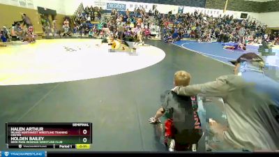 49 lbs Semifinal - Holden Bailey, Deer Park Ironman Wrestling Club vs Halen Arthur, Inland Northwest Wrestling Training Center