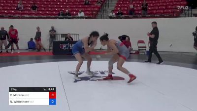 57 kg Rnd Of 16 - Carolina Moreno, Arizona vs Ngao Shoua Whitethorn, Victory School Of Wrestling