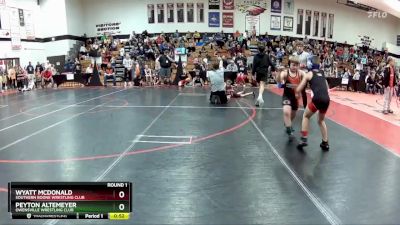 80-85 lbs Round 1 - Peyton Altemeyer, Owensville Wrestling Club vs Wyatt McDonald, Southern Boone Wrestling Club