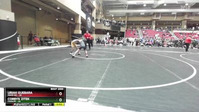 55 lbs 1st Place Match - Uriah Guebara, Maize WC vs Corbyn Zitek, Cavalry