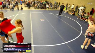 Round 1 - Lylah Paletta, Anoka Youth Wrestling vs Kayla Pastika, Owatonna Wrestling Association