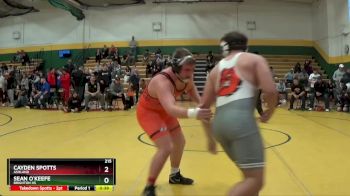 215 lbs Cons. Round 6 - Cayden Spotts, ASHLAND vs Sean O`Keefe, Brighton HS