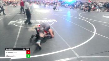 144 lbs Quarterfinal - Noah Weyers, Slvwc vs Joseph W Samperi, San Clemente YW