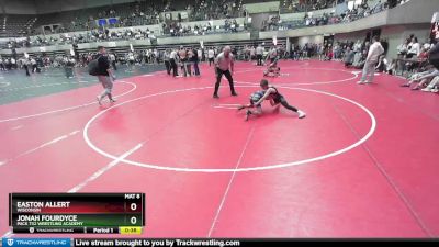 85 lbs Cons. Round 5 - Jonah Fourdyce, Pack 732 Wrestling Academy vs Easton Allert, Wisconsin