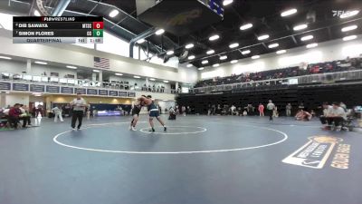 285 lbs Quarterfinal - Simon Flores, Cerritos College vs Dib Sawaya, Mt. San Antonio College