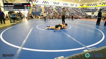 85 lbs Semifinal - Jett Manning, Barnsdall Youth Wrestling vs Beau Fisher, Salina Wrestling Club
